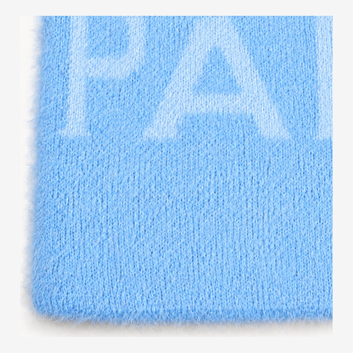 VISUALS PARIS Winter Beanie — Powder Blue in Powder Blue — worn by a model
