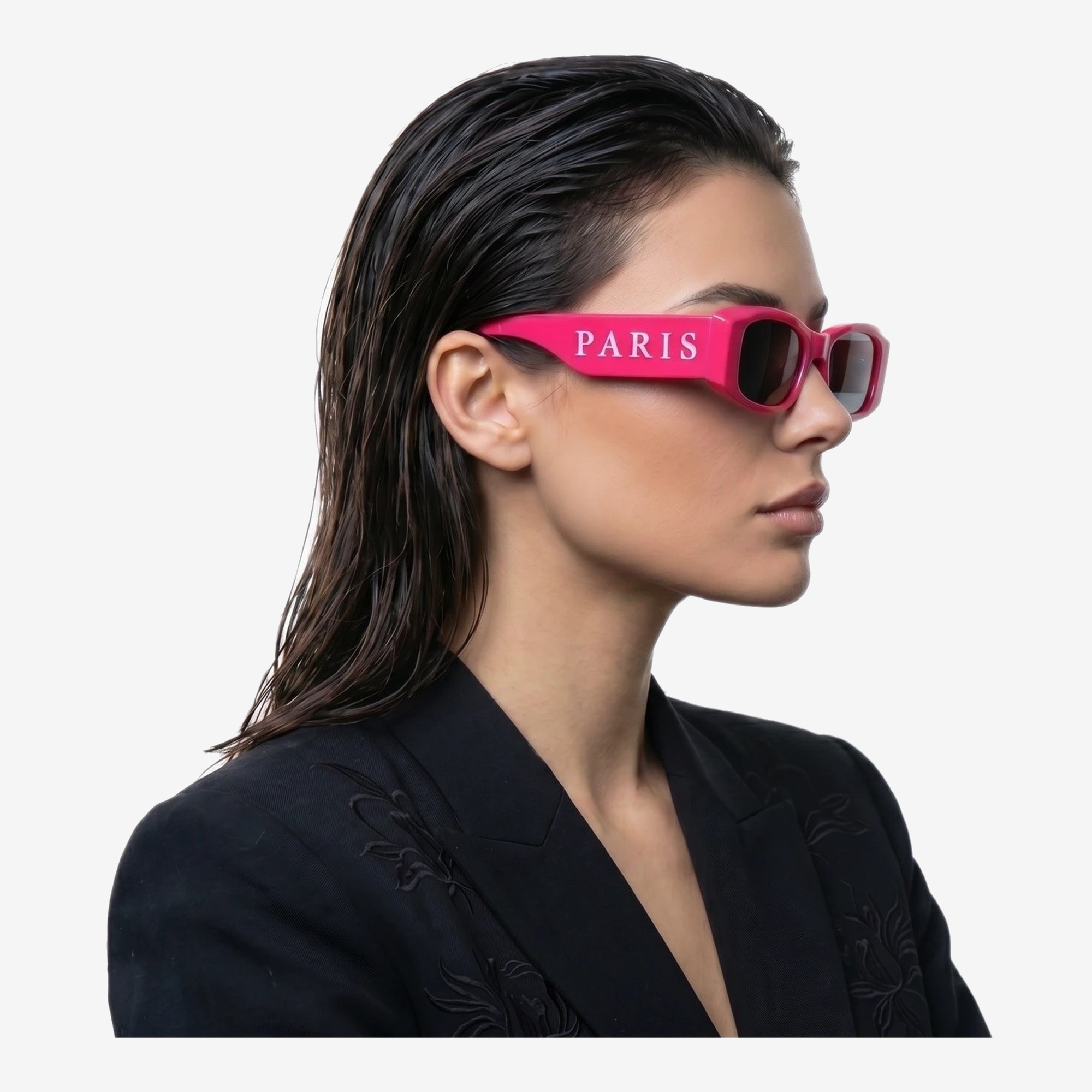 Rose Carré in Magenta Pink — worn by a model