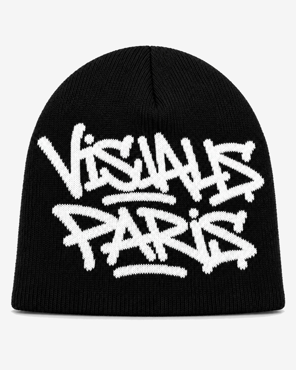 TAG Graffiti Beanie — White in White