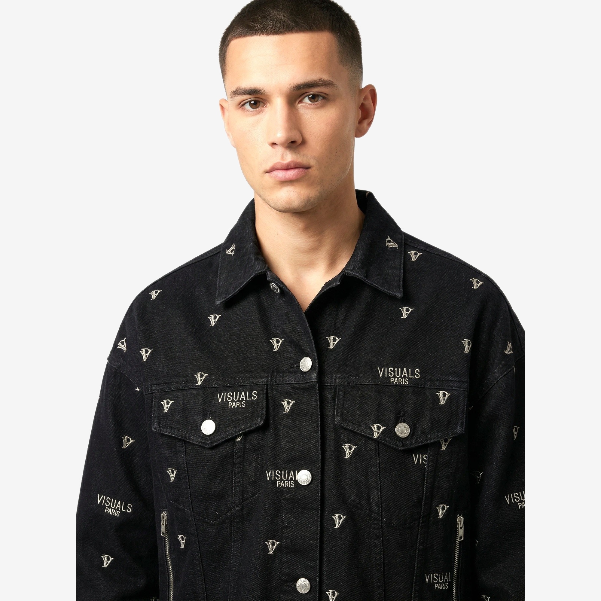 Monogram Denim Trucker Jacket