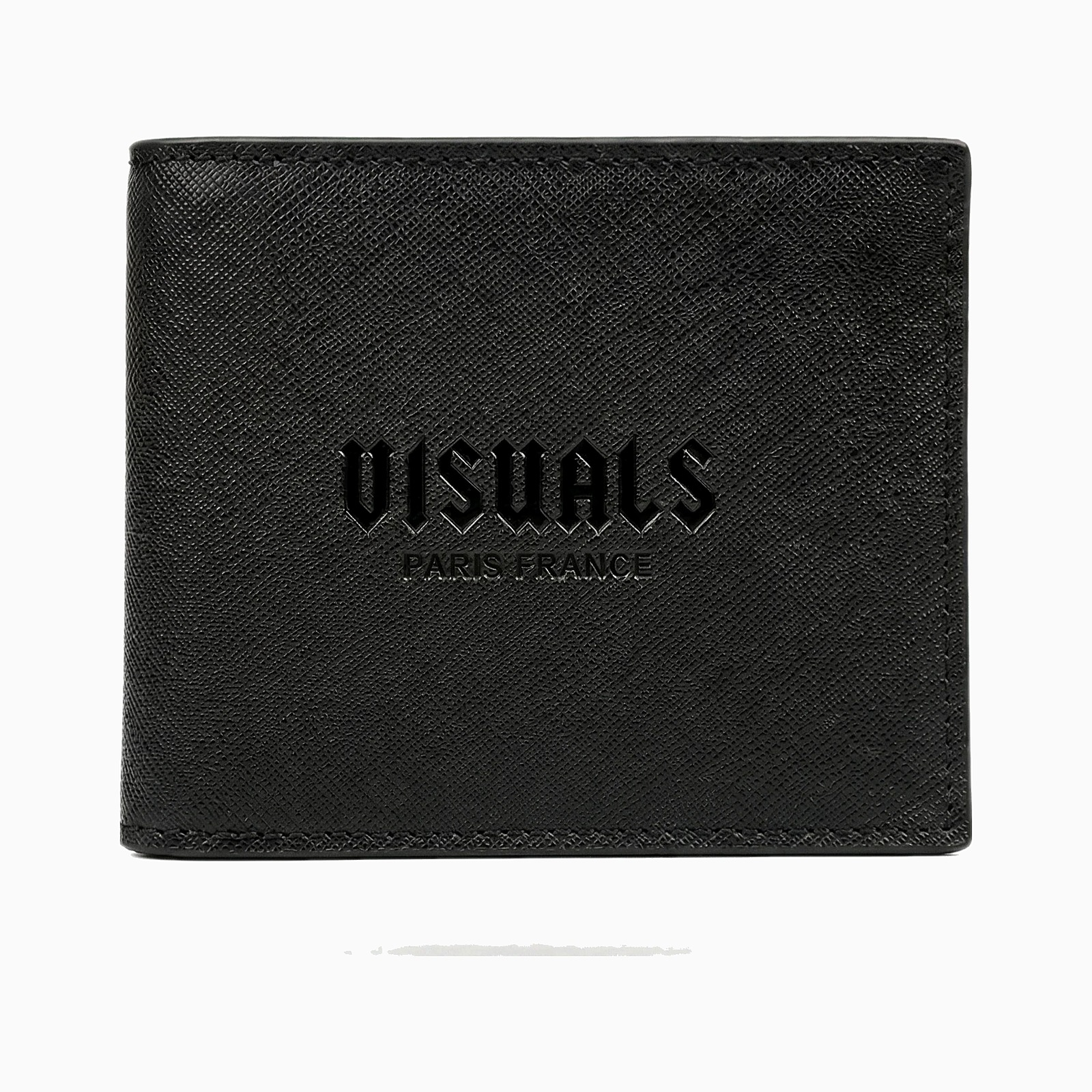 Saffiano Bifold Wallet in Black — studio view