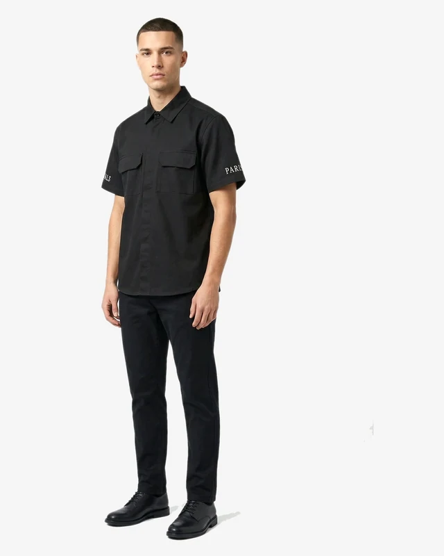 Heritage Pocket Shirt in Washed Black alternate view