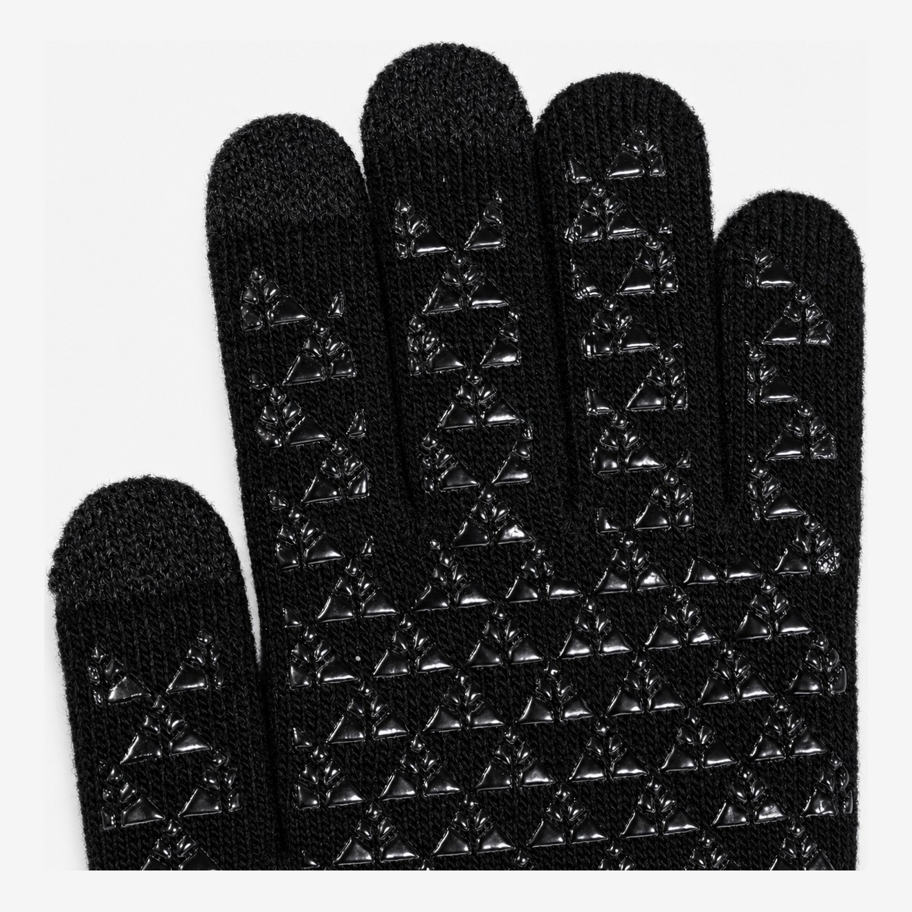 Visuals Paris Signature Grip Gloves in Black — signature VISUALS PARIS design detail