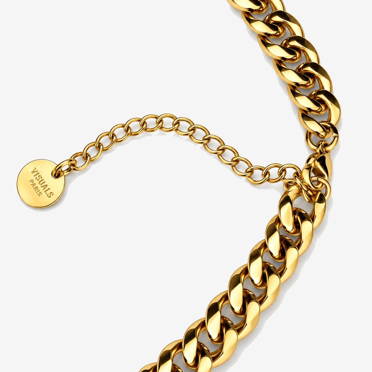 Signature Cuban Chain in Gold — studio view