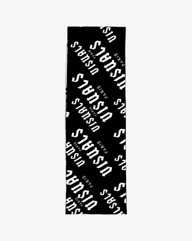 Reversible Monogram Scarf in Black / White