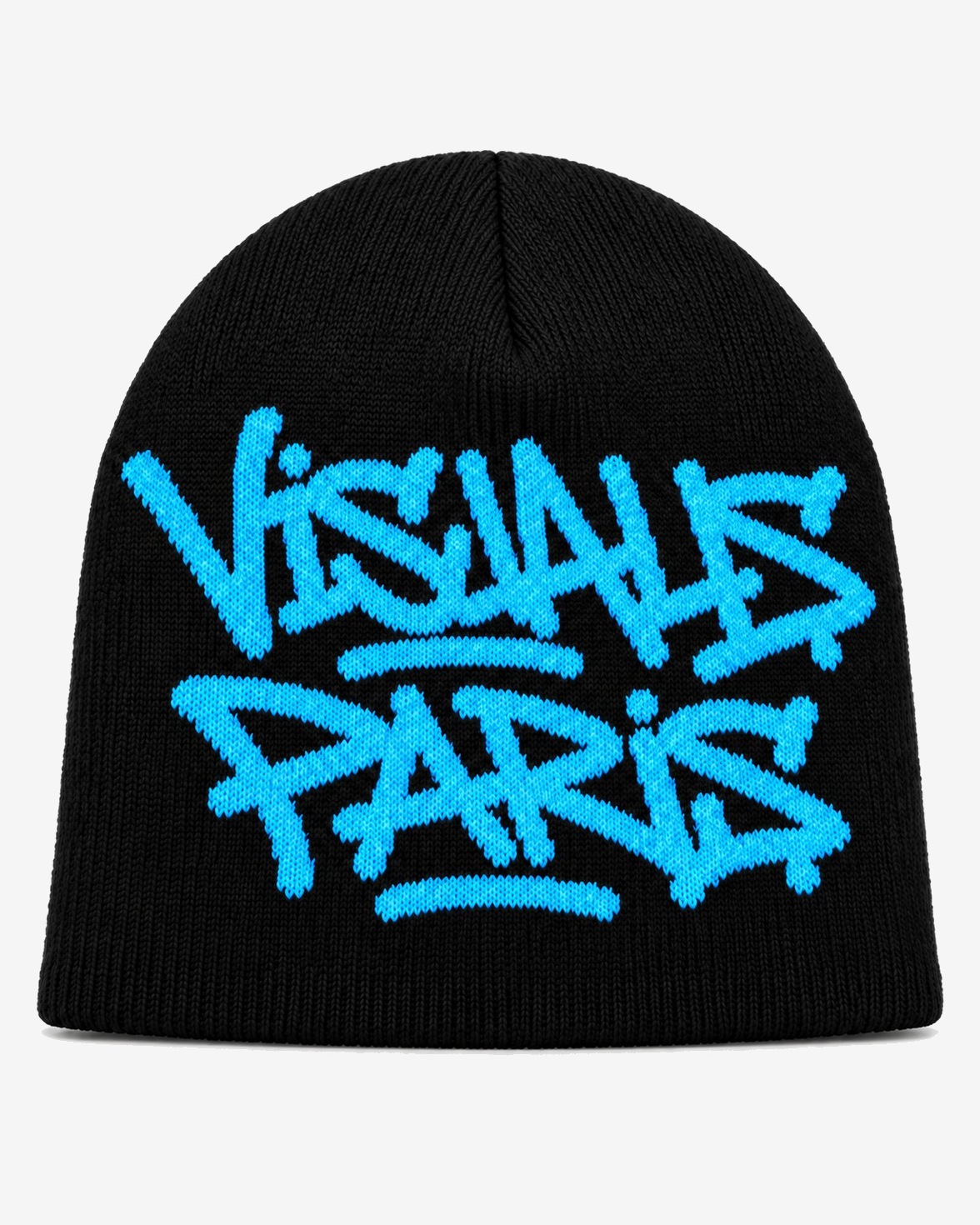 TAG Graffiti Beanie — Electric Blue in Electric Blue — studio view