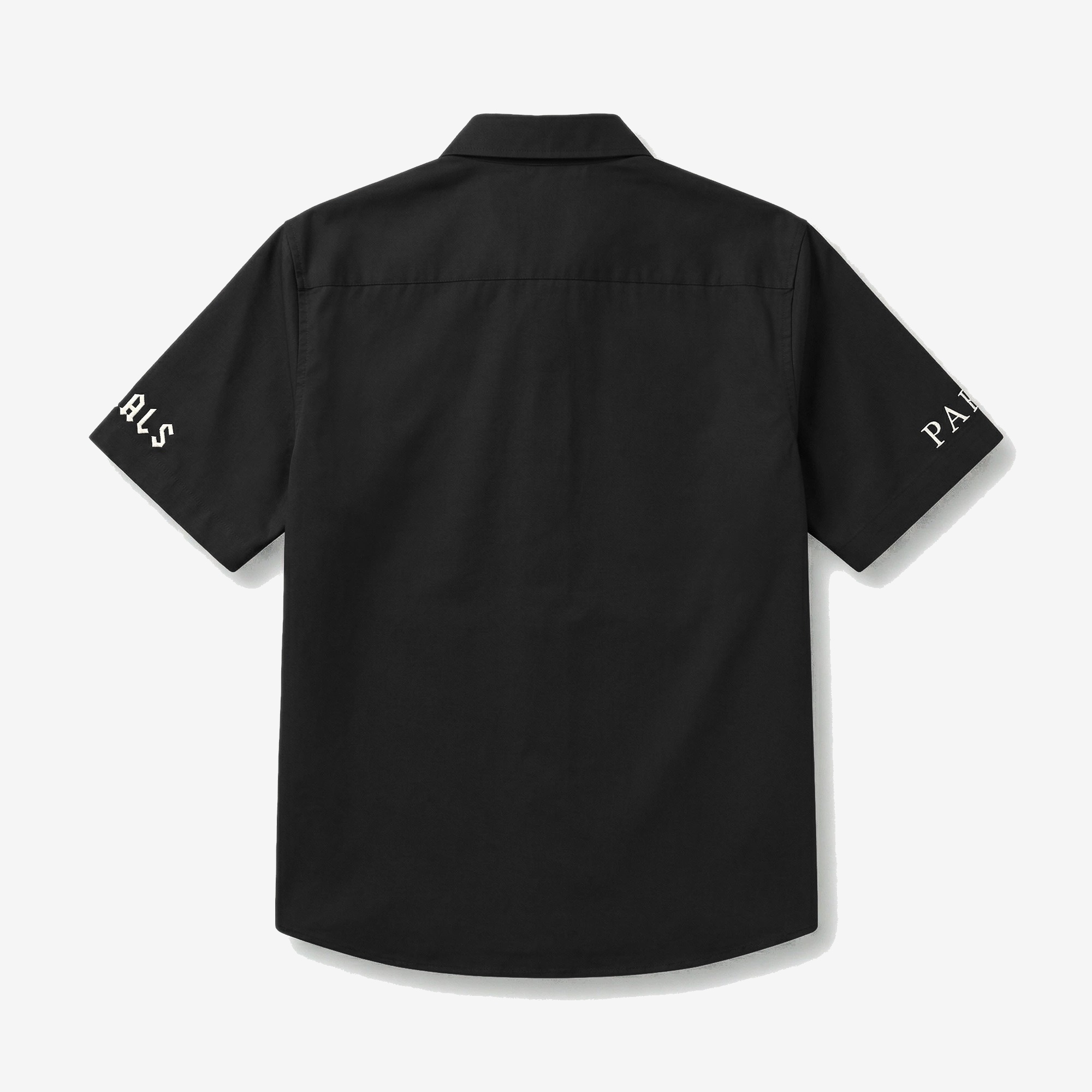 Heritage Pocket Shirt in Washed Black — studio view