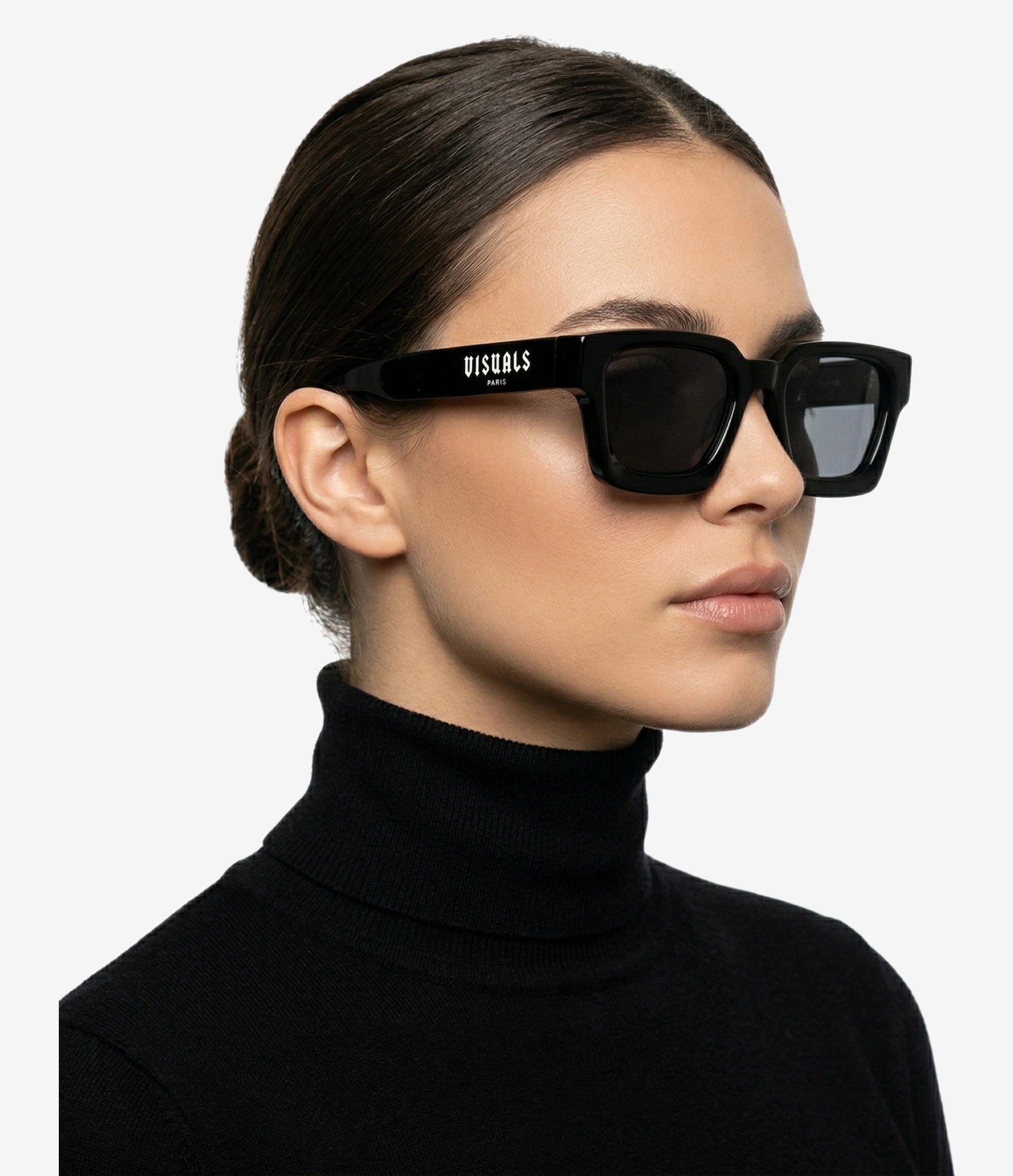 Icon Noir in Polished Black — worn by a model