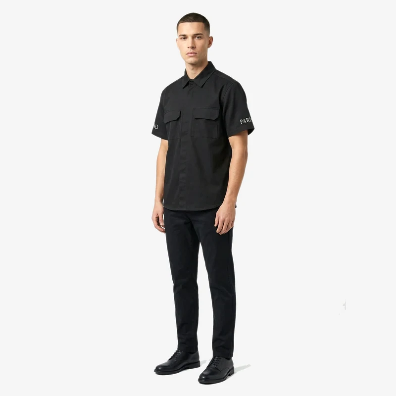 Heritage Pocket Shirt in Washed Black alternate view