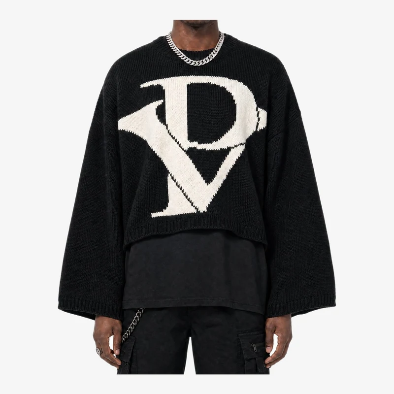 Monogram Knit Crop Sweater alternate view