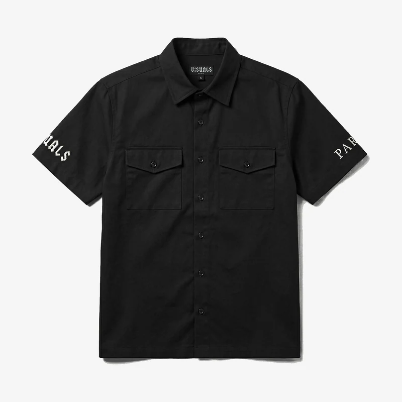 Heritage Pocket Shirt in Washed Black
