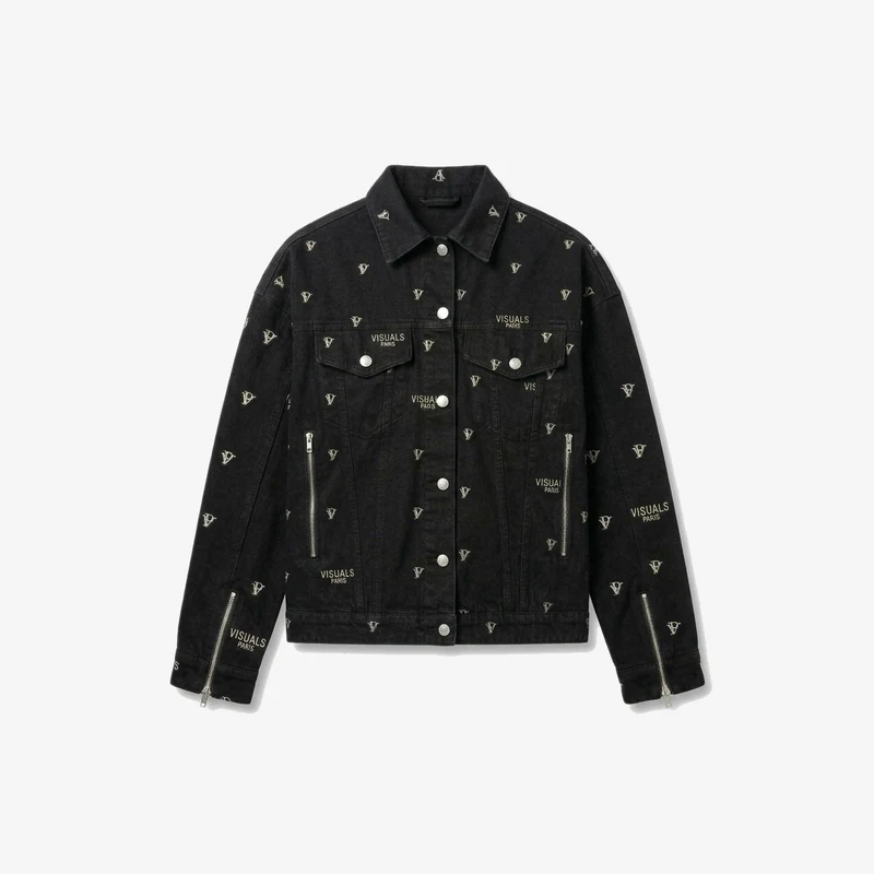 Monogram Denim Trucker Jacket
