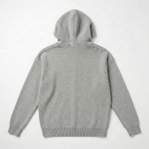 VISUALS PARIS — Gris Gothique Knit Hoodie